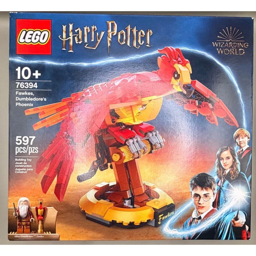 LEGO Harry Potter Fawkes Dumbledore’s Phoenix 76394 Sealed NIB - Retired